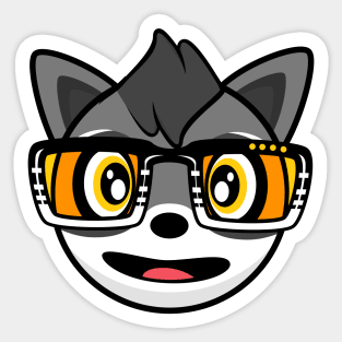 Happy Raccoon Rocky Sticker